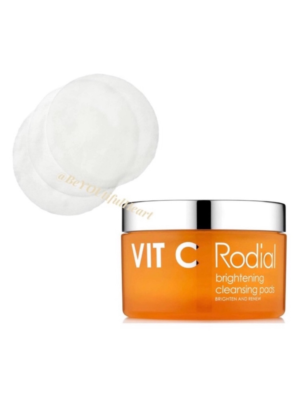 Rodial Vitamic C Brightening Cleansing Pads to Brighten and Renew, 50 Count